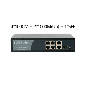 Commutateur POE 4 ports 4*1000Mbps + 1*1000Mbps Uplink RJ45 + 1 * SFP Gigabit Network Switch 48V 65W 802/at Rack Ethernet Switch - Product Image 2