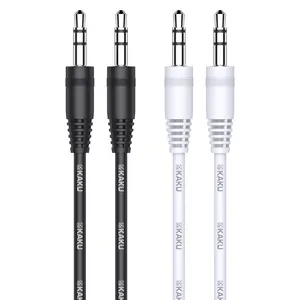 KAKU 3.5毫米听力音频电缆公对公聚焦有线电话车载耳机音频辅助电缆