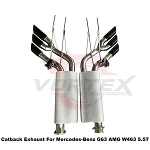 Sistema de escape Catback con válvula electrónica de acero inoxidable Vortex para Mercedes-Benz G63 AMG W463 5.5T Performance - Product Image 3