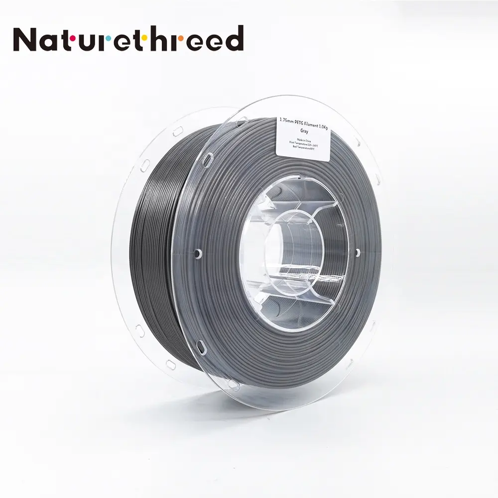 Nature3D Manufacture Cheap Price 3D printer 1.75mm filament PETG PLA ABS Filament for 3d printing Gray