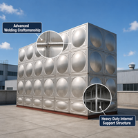 Tanques de Almacenamiento de Agua de Acero Inoxidable Duraderos para Obras de Construcción en Tanzania - Depósito Industrial de Gran Capacidad