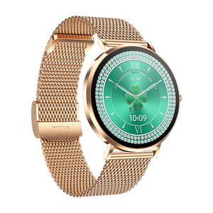 Reloj Inteligente Tkyuan de Lujo, Elegante, Dorado Rosa, Delgado, para Mujer, Reloj Inteligente <span class=keywords><strong>Magyar</strong></span> para Mujer, para Chicas con Muñeca Pequeña - Product Image 4