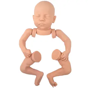 Kit Boneka Terlahir Kembali 18 Inci Boneka Bayi Reborn Tidak Dicat DIY Buatan Tangan Kehidupan Kreatif Seperti Bayi Reborn Realistis