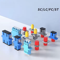 Accessoires de fibre optique SC/FC/ST/LC/MPO Adaptateur Connecteur SM/MM UPC/APC Coupleur Simplex/Duplex/Quad Flange PVC Métal