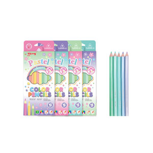 Lápices de Colores de Madera Suave de Alta Calidad, Diseño Hexagonal en Colores Macaron, Juego de 12/18/24 Colores para Dibujar - Product Image 1