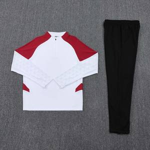 Profissional personalizado alta qualidade meio zíper futebol uniformes nova moda futebol treino ternos set estilo - Product Image 4