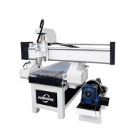 Máquina Fresadora CNC Jinan Mosencnc Mini de 4 Ejes, 600*900 mm, para Trabajar Madera, Fabricación de Muebles de Cocina, Grabado Rotatorio 3D en Metal