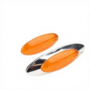 BEBA Nuevas Luces LED Ovaladas Amarillas Superbrillantes de 24 V para Camiones, Luces de Posición Laterales para Remolques, Camiones, ATV, Grúas, Todoterreno - Product Image 3