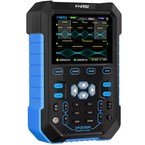 Novo FNIRSI DPOX180H Handheld Dual Channel Digital Oscilloscope180MHz-3DB 2 Em 1 Função Gerador De Sinal