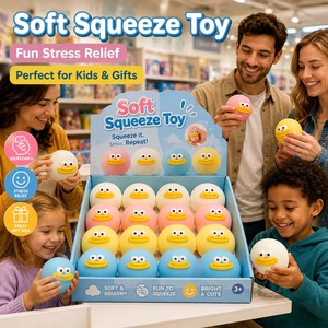 Custom Cute Face Squishy Squeeze Toy Soft Slow Rising Sensory Ball KL Brand for Wholesale Buyers From China Factory OEM/ODM 14+ - Product Image 3