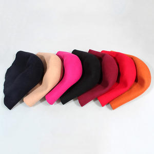 100% lana mujer cubo gorra Cloche capucha sombrerería artesanía sombrero Otoño Invierno Fancinators bloque cuerpo conos gorra - Product Image 2