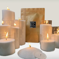 Luxueuse cire de sable de cire de bougie de poudre de plante de longue durée pour faire des bougies de mariage de bougie de poudre