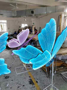 Новое поступление, свадебные украшения, светодиодная лампа-бабочка RGB, разноцветные движущиеся бабочки, автоматические бабочки с движущимися крыльями - Product Image 4