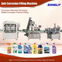 Mesin Pengisian Botol Otomatis untuk Deterjen, Tahan Asam, Tugas Berat, Pengisian Bahan Kimia, Pengisian Cairan