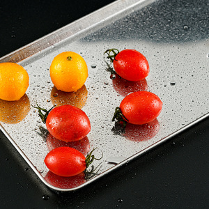 Petit plateau en métal en acier inoxydable de 265x155x12mm, plaque de cuisson pour la cuisine domestique, plateau de <span class=keywords><strong>conservation</strong></span> des aliments, plateau de service, <span class=keywords><strong>plat</strong></span> et poêle - Product Image 6