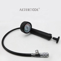 Altertool Testeur de fuite de réservoir d'eau de voiture Manomètre de système de refroidissement Testeur de pression de radiateur Pompe à air