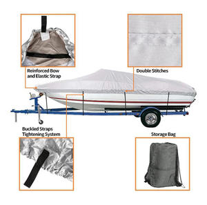 HOTO-Toile universelle 600D en polyester de qualité <span class=keywords><strong>marine</strong></span>, housse de bateau Jumbo 1200D, imperméable et résistante aux UV - Product Image 2