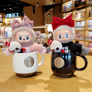 Originale Labubu PVC Vinyl Face Doll, Simpatici Giocattoli in <span class=keywords><strong>Peluche</strong></span> di Cotone della Serie Monsters Catch Me If You Can, Statuette Decorative - Product Image 4