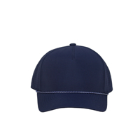 Casquette de baseball blanche en polyester à 5 panneaux pour homme, personnalisable en gros, style sportif urbain, imperméable, avec logo perforé découpé au laser
