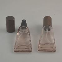 Botol Parfum Kaca 10ml Bentuk Tabung Lunak, Pilihan Roll-on / Semprotan Kabut, Dengan Tutup Motif Kayu, Botol Kosong Isi Ulang Portabel untuk Perjalanan