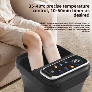 Dispositivo Portatile per Massaggio ai Piedi, Vasca Pieghevole con Bolle, Massaggiatore Elettrico Automatico per Pediluvio - Product Image 4