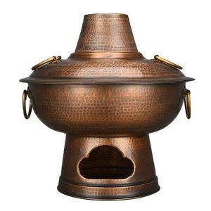 Pentola per Hotpot in Rame Puro di Pechino per Carne di Agnello e Manzo, Hotpot a Carbone - Product Image 1