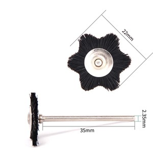 Cepillo de pulido hexagonal octogonal de 2.35mm para herramientas rotatorias dentales y de joyería, cepillo de cerdas de nailon tipo T, rueda de pulido - Product Image 2
