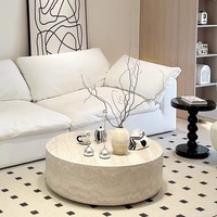 Table basse moderne minimaliste de luxe légère, faite à la main, décorative, portable et combinable pour salon