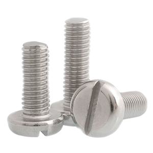 Viti meccaniche viti a due staffe a testa tonda scanalate in acciaio inossidabile - Product Image 3