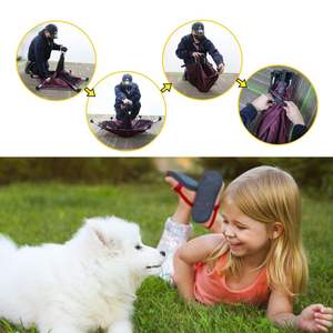 PRODIGY PF001 köpek ve kedi <span class=keywords><strong>Pop</strong></span> <span class=keywords><strong>up</strong></span> oyun parkı ile ışıklık açık/kapalı evcil çadır ev kamp ve seyahat için taşıma çantası ile - Product Image 4