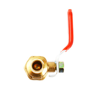 Robinet à bille à filetage externe à 4 points, 1 pouce, poignée longue, en bronze, pour gaz naturel GPL - Product Image 1