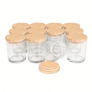 Bougie parfumée en verre de qualité supérieure, élégante lanterne décorative pour la maison, idéale pour les salles de bain relaxantes, logo personnalisé, 8 oz, pour la Saint-Valentin. - Product Image 1
