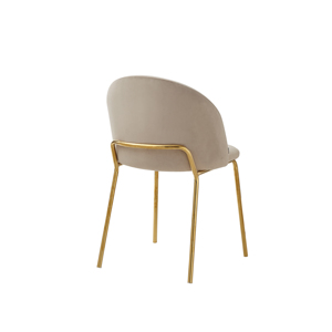 Meubles de maison personnalisés Zhida chaises de salle à manger modernes et contemporaines réglables en cuir et métal doré nouveau tissu - Product Image 2