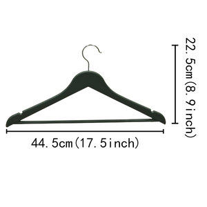 Appendiabiti Personalizzati Neri per Negozi di Abbigliamento in Materiale PP con Rivestimento in Gomma per Camicie, Pantaloni, Vestiti, Facile Installazione - Product Image 2