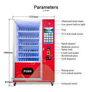 Hualang lạnh máy bán hàng tự động nhiều thanh toán nước giải khát Máy bán hàng tự động cho trung tâm mua sắm - Product Image 3