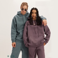 OEM ODM Sweat à capuche unisexe en coton 100% 380 g/m² coupe classique, personnalisable avec logo imprimé en relief, grandes tailles, pour l'hiver