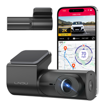 Cámara para Auto LNDU V100 2K con WiFi, Modo de Estacionamiento 24H, Grabación en Bucle, Sensor G, Control por Aplicación, Cámara Frontal