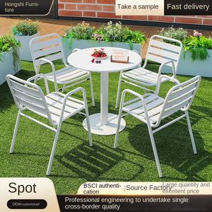 طاولة تخييم خارجية قابلة للطي من الألومنيوم خفيفة الوزن ومتينة وعصرية مع مجموعة وسائد - Product Image 5