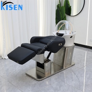 Fauteuil de lavage électrique inclinable KISEN avec circulation d'eau pour salon de beauté et spa capillaire - Product Image 2