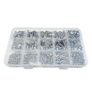 304 Stainless Steel M3 <b>M4</b> M5 <b>Bolts</b> Screws Nuts 500pcs Box Set Grade 8.8 Pan Head Hex Socket - Product Image 3