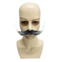 Nouvelle fausse moustache autocollante 2026 pour guidon, accessoire de costume pour Halloween, carnaval, fête masquée