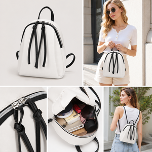 Luxury Bags for Women <strong>Backpack</strong> Durable PU Leather with Zipper Closure Waterproof <strong>Ladies</strong> <strong>Backpack</strong> - Product Image 4
