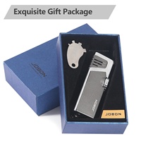 Briquet à gaz JOBON en alliage de zinc, rechargeable au butane, pour cigares et cigarettes, avec logo personnalisé, accessoires pour fumeurs, cadeaux promotionnels en gros