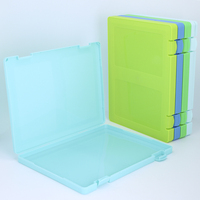 YUZMEI - Carpeta A4 con Tablero de Escritura, Fácil de Abrir, Caja de Archivo Plegable de Plástico, Multicolor, Portapapeles de PP con Almacenamiento