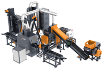 Mayslynn 200-400 kg/h Machine de granulateur de recyclage de fils de câbles pour la séparation de fer en cuivre plastique