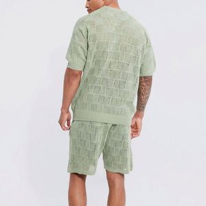 2024 primavera estate <span class=keywords><strong>abbigliamento</strong></span> sportivo sportivo Shorts a maniche corte pantaloncini tuta <span class=keywords><strong>giovanile</strong></span> da <span class=keywords><strong>uomo</strong></span> 2 pezzi - Product Image 5