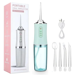 Irrigateur buccal sans fil haute pression rechargeable par USB, irrigateur buccal portable pour soins bucco-dentaires, irrigateur dentaire pratique - Product Image 2