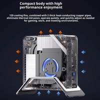 Chipboard Minisforum Um560 Xt: Amd Ryzen R5-5600h Ai Mini Pc, bureau silencieux haute performance petit multi-moniteur puissant