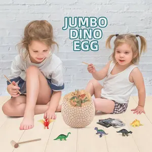 Non-toxic Safely Dino Excavation Kit Eco-friendly Material Dinosaur Fossils Egg Dig Kit For Sale