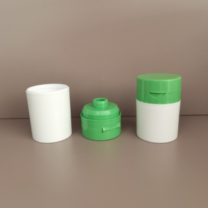 Popolare Flacone Sottovuoto con Tappo Flip-top da 30ml 50ml 100ml, Bottiglia Cilindrica a Pressione per <span class=keywords><strong>Crema</strong></span> Viso - Product Image 2